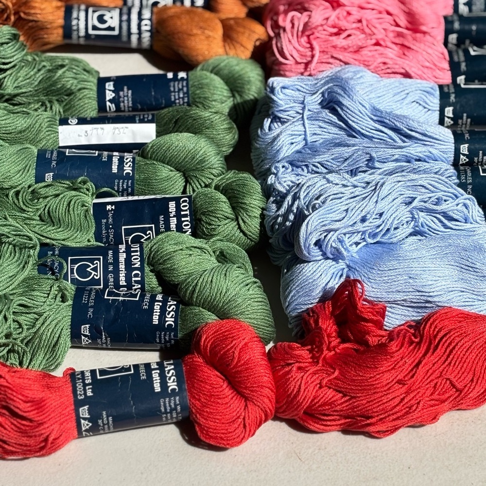 TAHKI STACY CHARLES - Cotton Classic - 40 Hanks Skeins - Rainbow Bundle - Picture 3 of 7